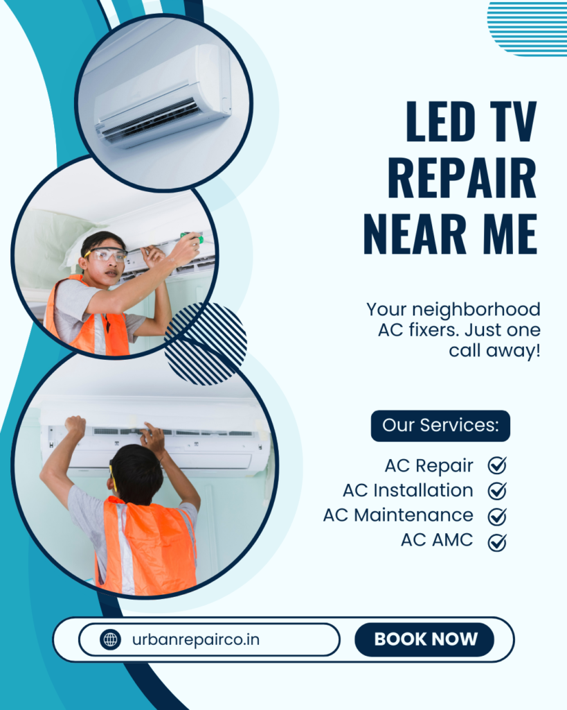 Get fast and reliable LED TV repair at home with Urban Repair Co. Expert technicians, clear pricing, and quick local service you can trust.